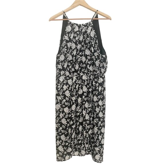 Suzanne Betro sleeveless black and white floral dress - Picture 1 of 12
